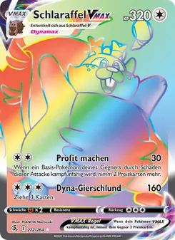 Schlaraffel VMAX, Fusions Angriff Nº 272 Holo