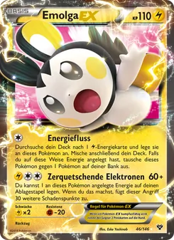 Emolga EX, XY Nº 46 Normal