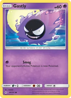 Gastly, Unbroken Bonds No. 68 Normal