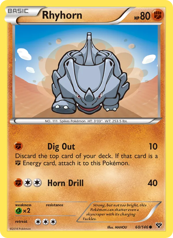 Rhyhorn, XY Nº 60