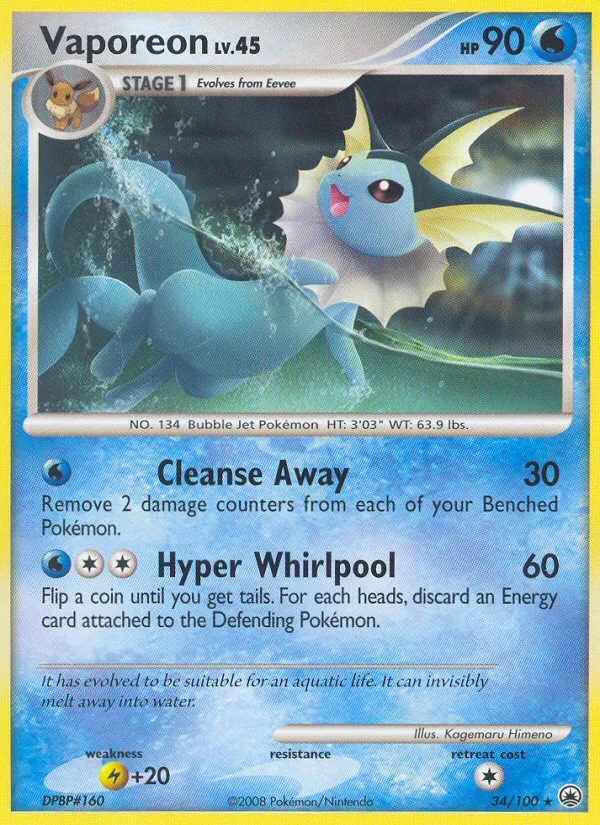 Vaporeon, Majestic Dawn Nº 34