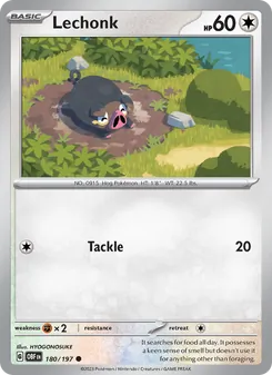 Lechonk, Obsidian Flames No. 180 Normal