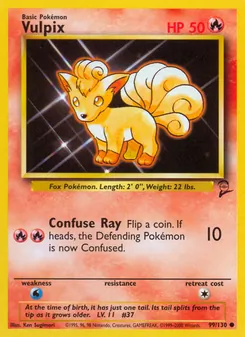 Vulpix, Base Set 2 No. 99 Normal