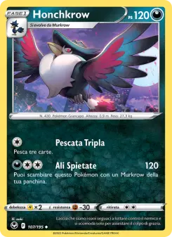 Honchkrow, Tempesta Argentata Nº 107 Normal