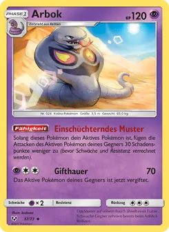 Arbok, Schimmernde Legenden No. 37 Normal