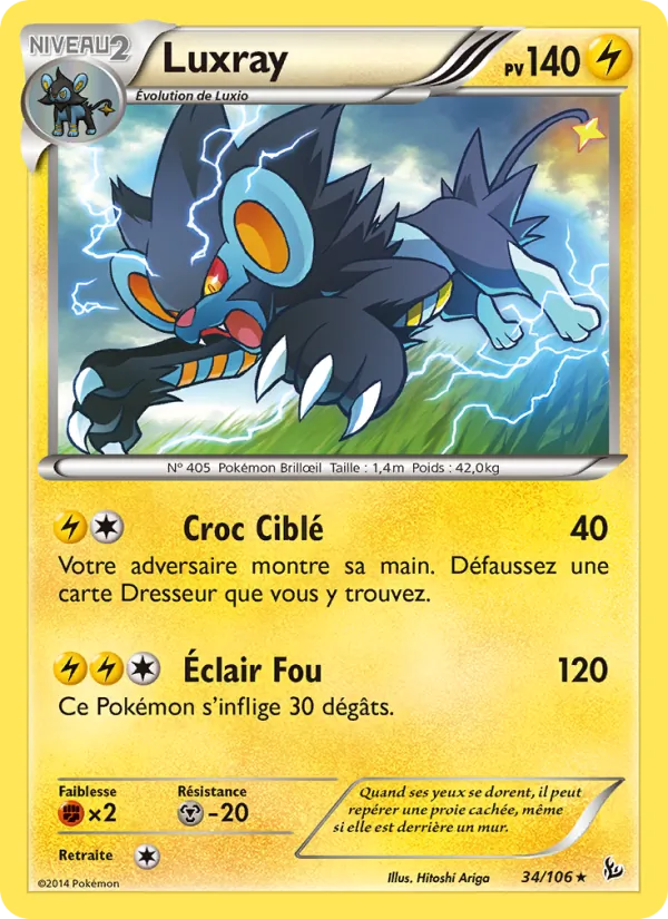 Luxray, Étincelles Nº 34