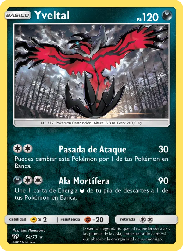 Yveltal, Leyendas Luminosas No. 54