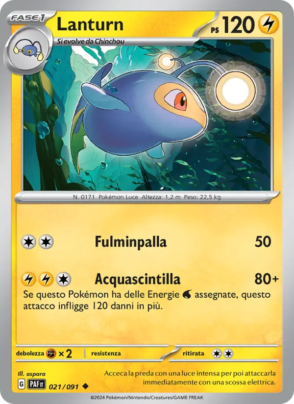 Lanturn, Destino di Paldea Nº 021