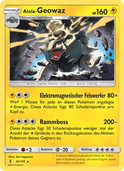 Alola-Geowaz, Stunde der Wächter No. 42 Normal