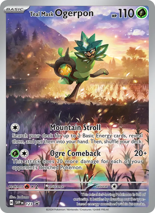 Teal Mask Ogerpon, SVP Black Star Promos Nº 123