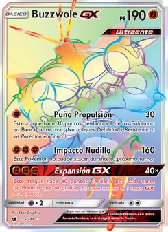 Buzzwole GX, Invasión Carmesí Nº 115 Normal