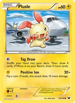 Plusle, Dark Explorers No. 39 Normal
