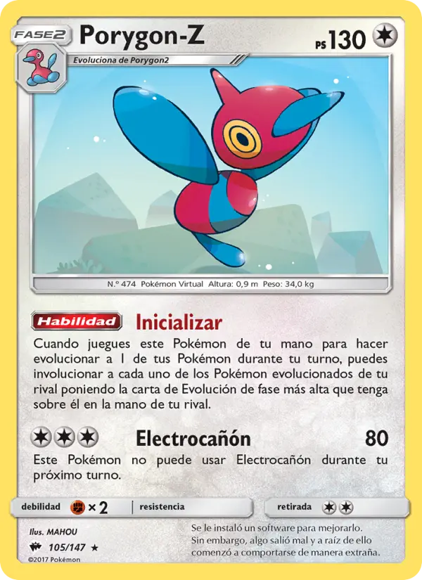 Porygon-Z, Sombras Ardientes No. 105