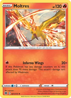 Moltres, Brilliant Stars Nº 021 Holo