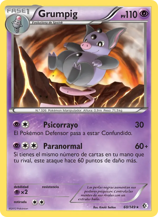 Grumpig, Fronteras Cruzadas No. 60