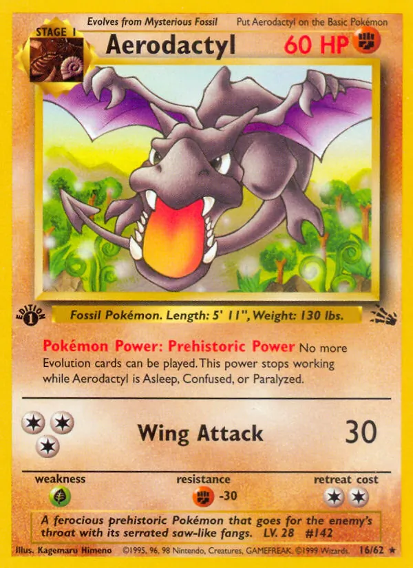 Aerodactyl, Fossil No. 16