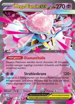 Mega-Diancie-ex, Fatale Flammen No. 041 Holo