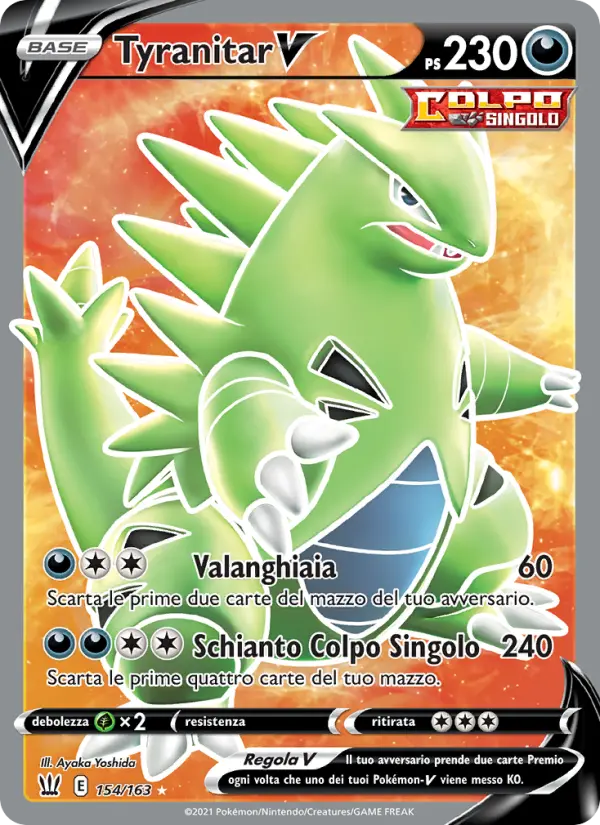 Tyranitar V, Stili di Lotta No. 154