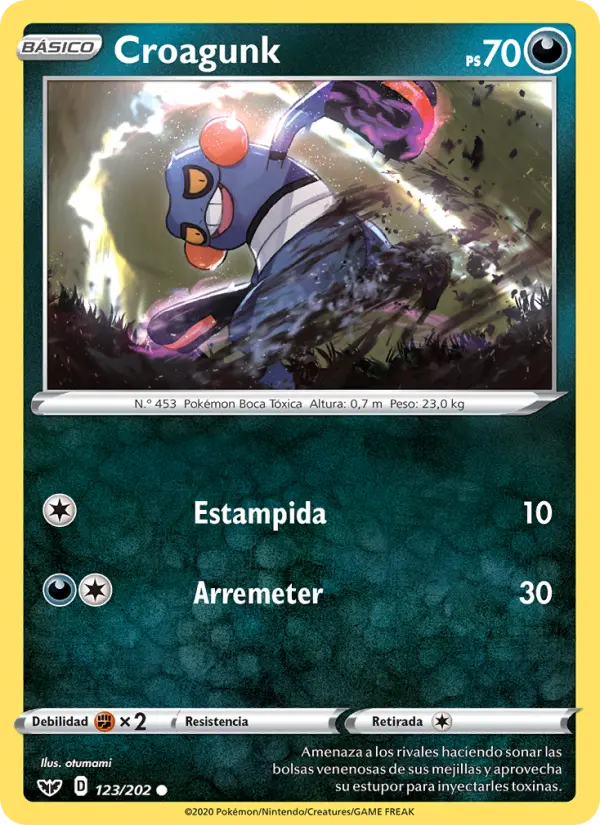 Croagunk, Espada y Escudo No. 123