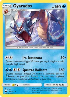 Gyarados, Ombre Infuocate No. 33 Reverse