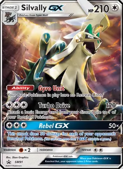 Silvally GX, SM Black Star Promos Nº SM91 Normal