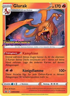 Glurak, SCSC Promokarten No. SWSH066 Holo