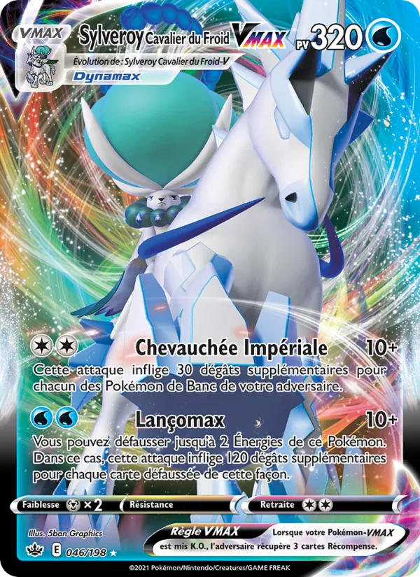 Sylveroy Cavalier du Froid VMAX, Règne de Glace Nº 46