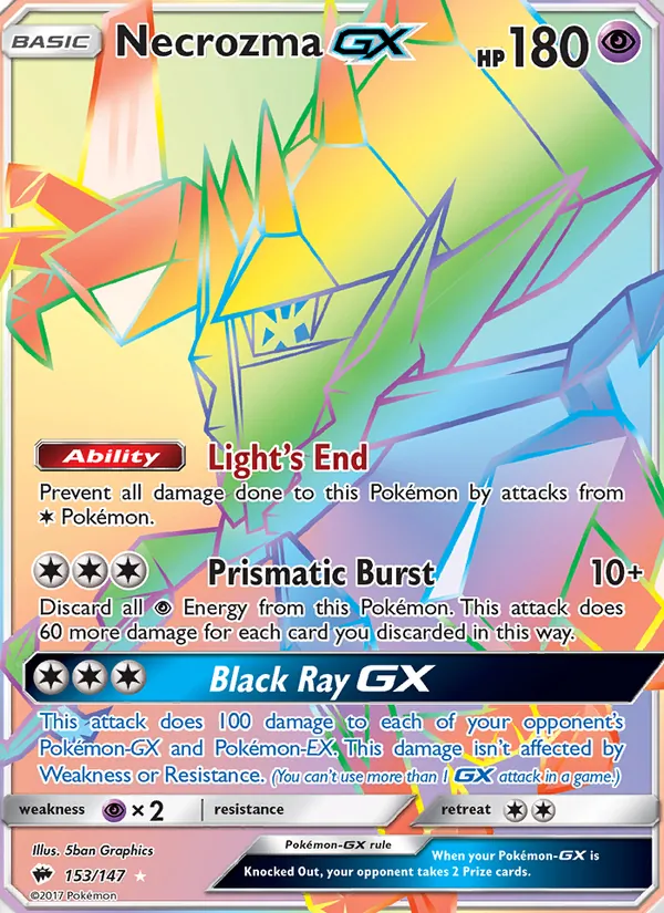 Necrozma GX, Burning Shadows Nº 153