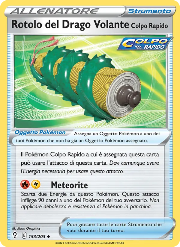 Rotolo del Drago Volante Colpo Rapido, Evoluzioni Eteree No. 153