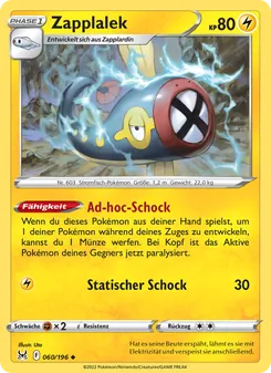 Zapplalek, Verlorener Ursprung No. 060 Normal