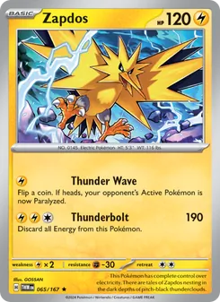 Zapdos, Twilight Masquerade Nº 065 Holo