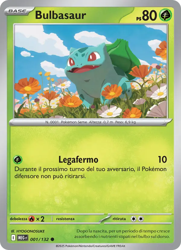 Bulbasaur, Megaevoluzione Nº 001