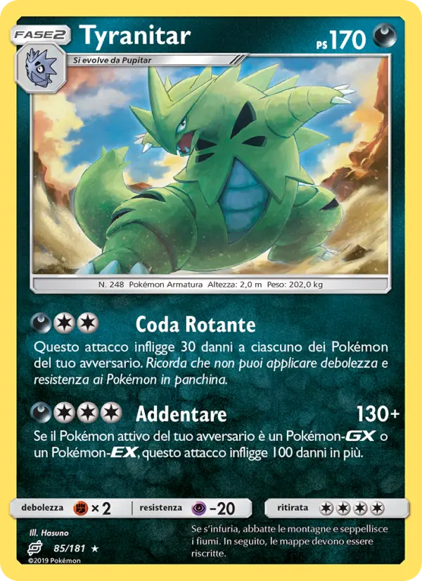 Tyranitar, Gioco di Squadra No. 85