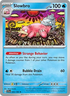 Slowbro, Scarlet & Violet No. 043 Holo