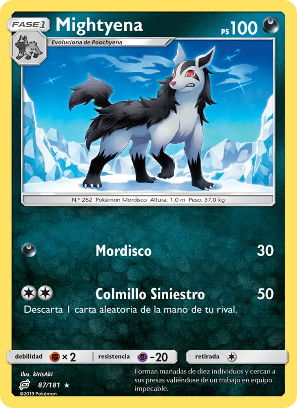 Mightyena, Union de Aliados Nº 87