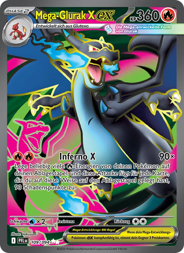 Mega-Glurak X-ex, Fatale Flammen Nº 109