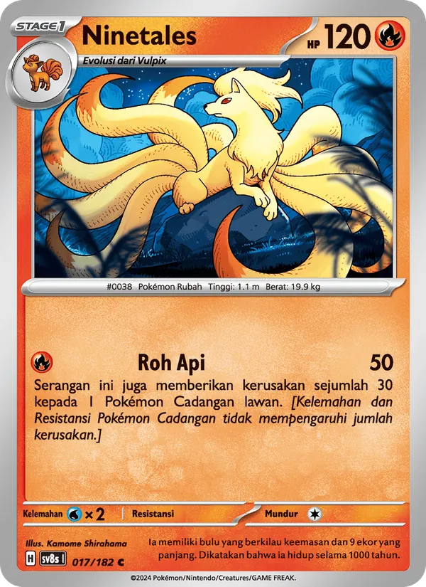 Ninetales, Kilat Rasi Nº 017