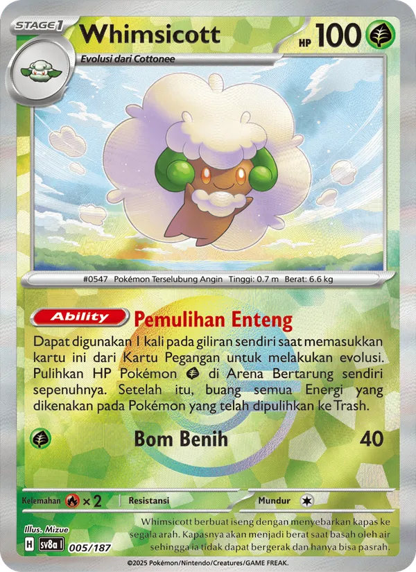 Whimsicott, Festival Terastal ex Nº 005