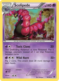 Scolipede, Emerging Powers Nº 40 Normal