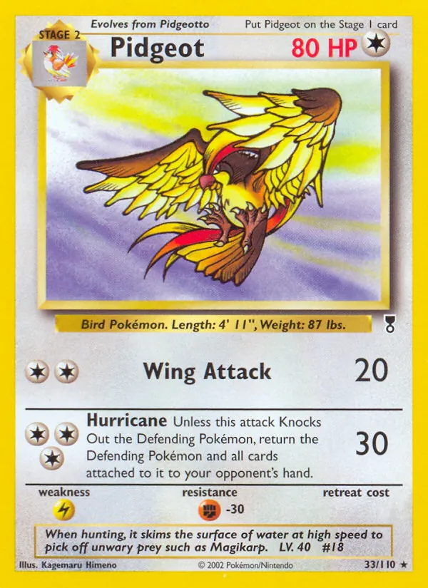 Pidgeot, Legendary Collection No. 33