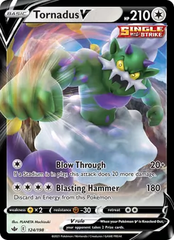 Tornadus V, Chilling Reign No. 124 Holo