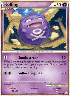 Koffing, HeartGold SoulSilver Nº 70 Normal