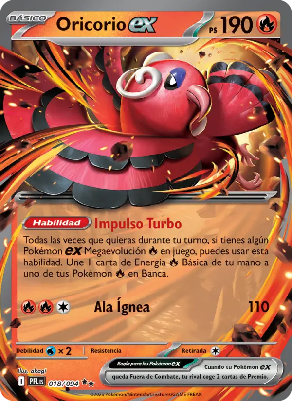 Oricorio ex, Fuegos Fantasmales No. 018