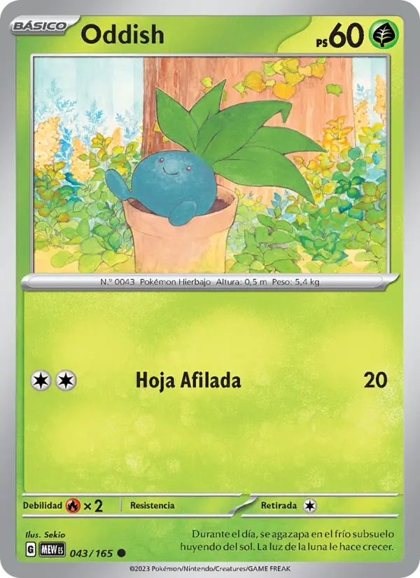 Oddish, 151 Nº 043