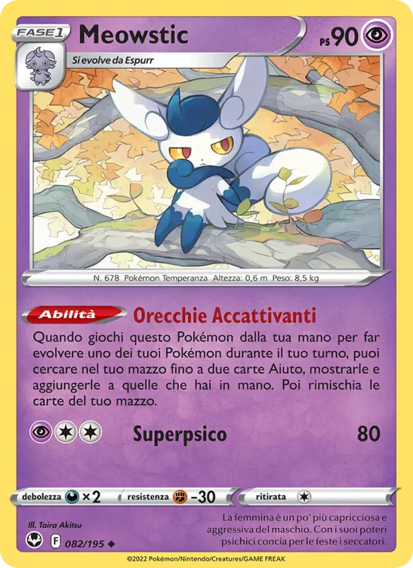 Meowstic, Tempesta Argentata Nº 082