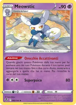 Meowstic, Tempesta Argentata No. 082 Normal