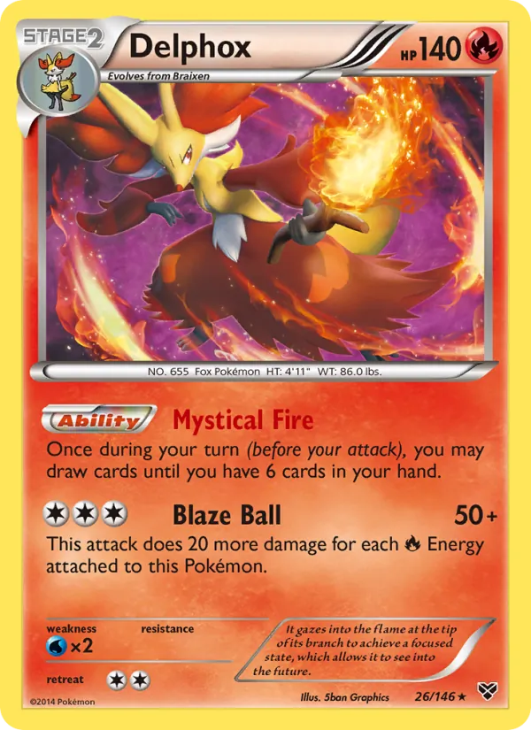Delphox, XY Nº 26
