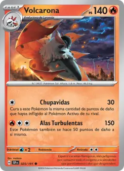 Volcarona, Chispas Fulgurantes No. 025 Normal