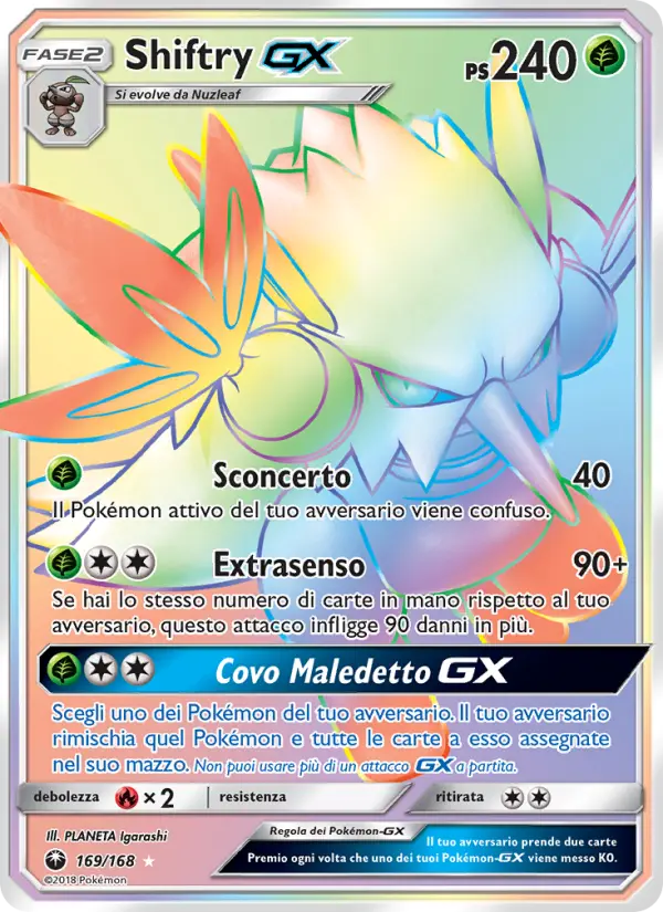 Shiftry GX, Tempesta Astrale No. 169