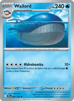 Wailord, Juntos de Aventuras Nº 041 Holo